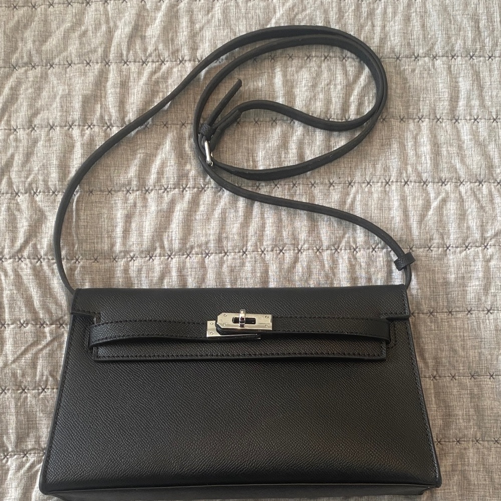 Elegant Kelly Black Crossbody Bag